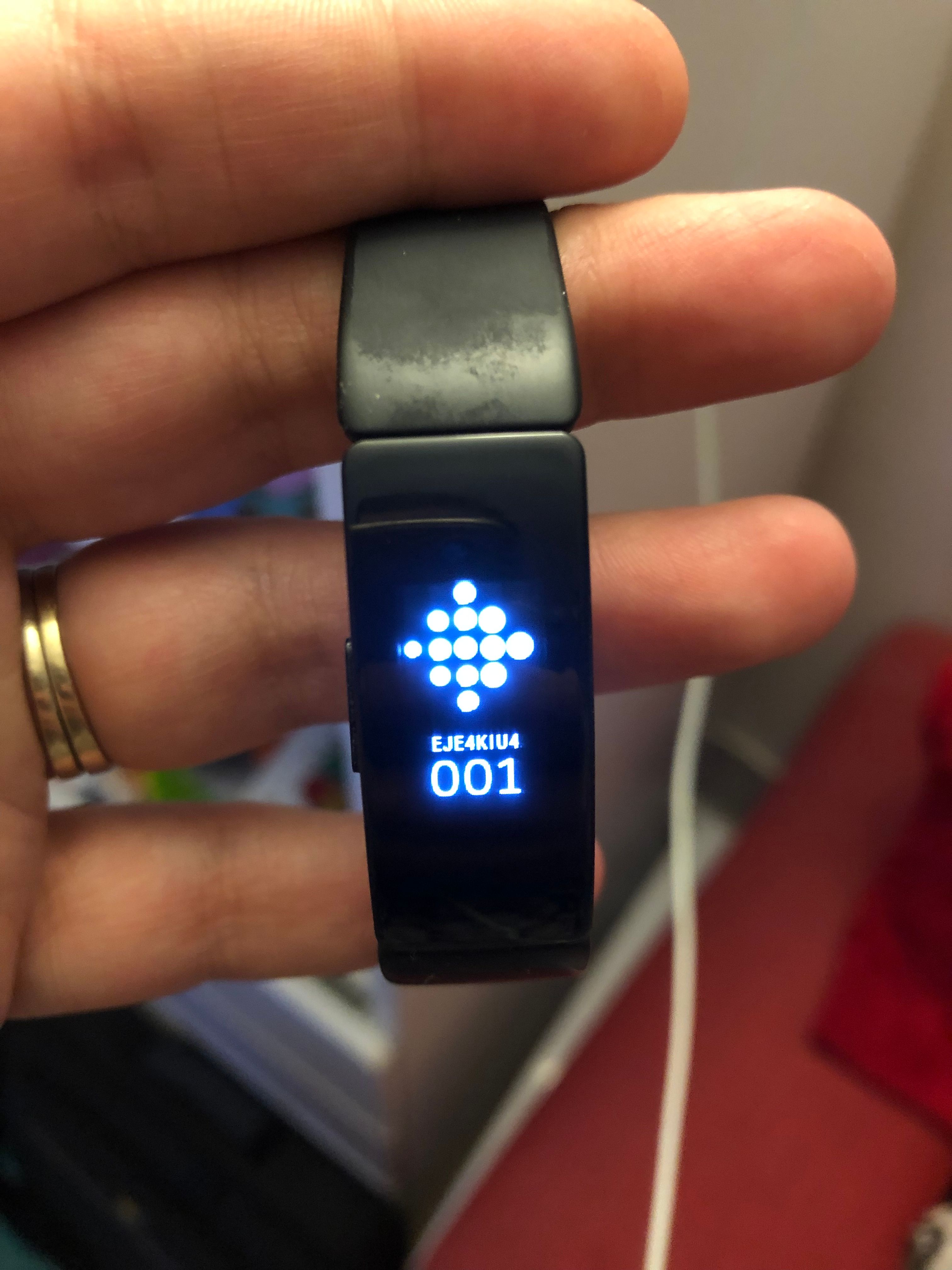 no display on fitbit inspire