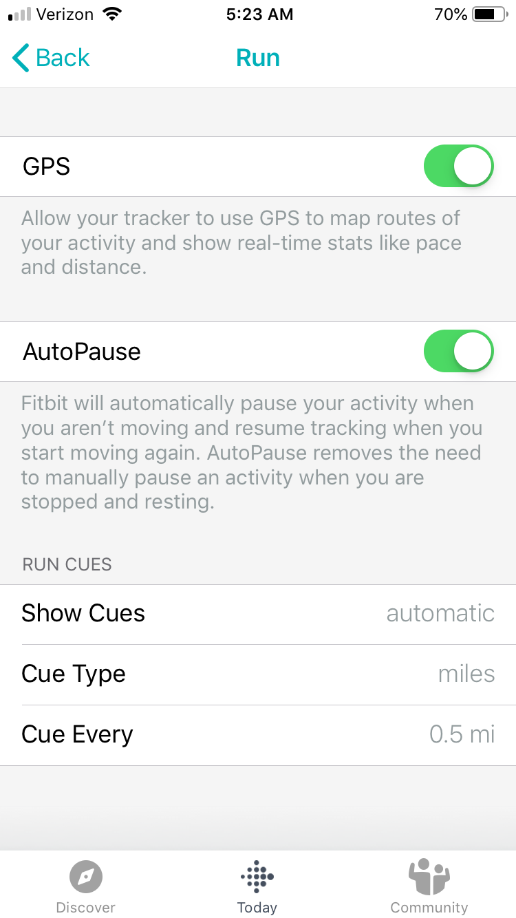 Run cues fitbit online