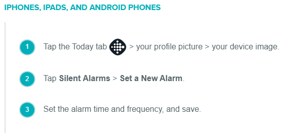 Solved Can t find alarm settings on new Dashboard Fitbit Community