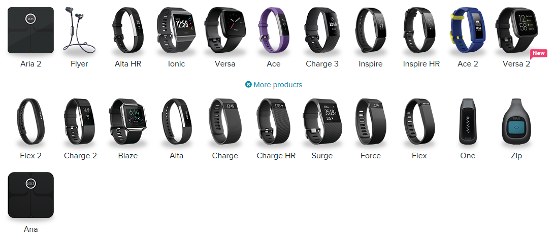 fitbit all models