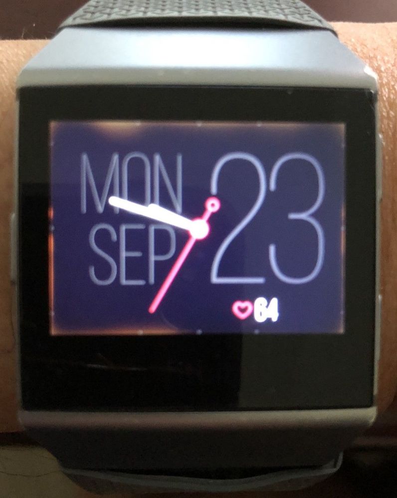 Fitbit Ionic screen back-light leaking