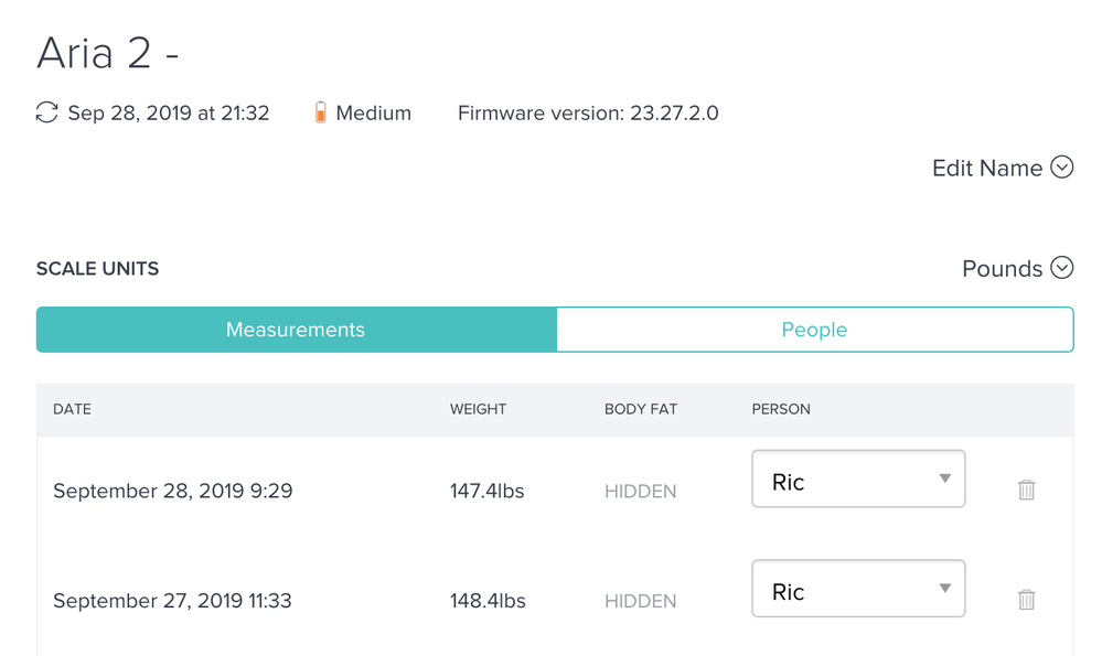 Solved: Aria Air doesn't show body fat percentage - Fitbit Community